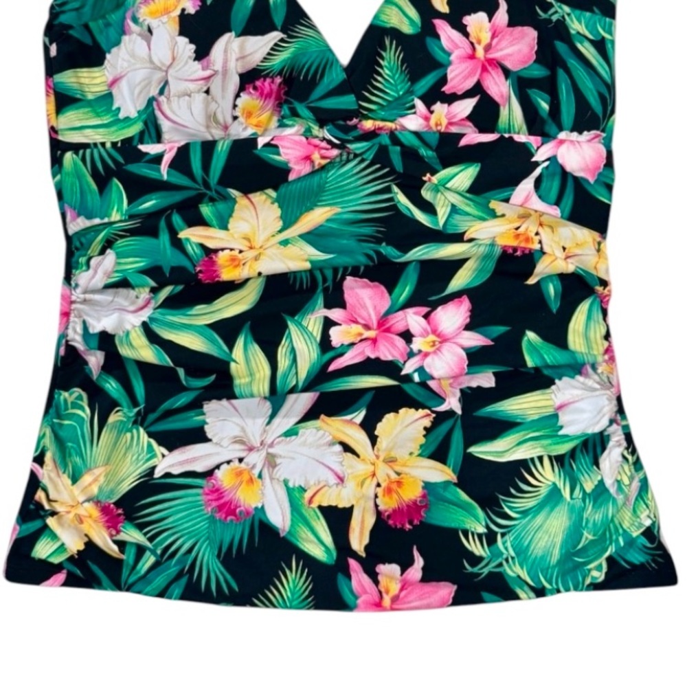 Tommy Bahama Orchid Garden Underwire Tankini Top - Picture 7 of 12